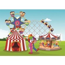 Art Çocuk Puzzle Sirk ve Lunapark 24+35 Parça Puzzle