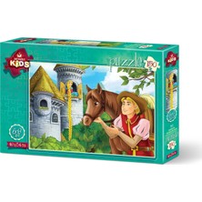 Art Çocuk Puzzle Şatodaki Kız 150 Parça Puzzle