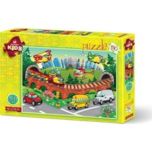 Art Çocuk Puzzle Trafik 50 Parça Puzzle