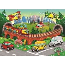 Art Çocuk Puzzle Trafik 50 Parça Puzzle