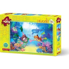 Art Çocuk Puzzle Dalgıç Çocuklar 50 Parça Puzzle