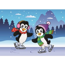 Art Çocuk Puzzle Penguenler 12+24 Parça Puzzle