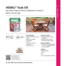 Hemel Teak Oil Yağ Teak Yağı 15 Lt