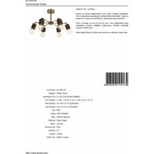 Avonni AV-1653-6E Eskitme Kaplama Modern Avize