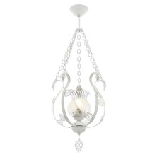 AVONNI AV-65119-T Beyaz Boyalı Klasik Avize E27 Metal Cam 30cm