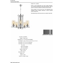 Avonni AV-4209-5K Krom Kaplama Modern Avize