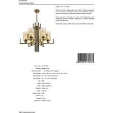 Avonni AV-60030-6E Eskitme Kaplama Modern Avize