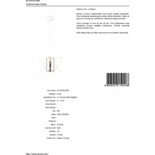 AVONNI AV-65076-KRM Krem Boyalı Modern Avize E27 Metal Cam 20x20cm