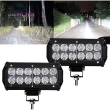 Techmaster 12 Ledli 36W Metal Kasalı Off Road Gündüz Farı Sis Farı Lambası