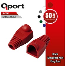 Q-Port Q-P5K RJ45 Konnektör Kılıfı 50'li Paket