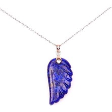 Taş Sandığı Lapis Lazuli Taşı Kanat Kolye