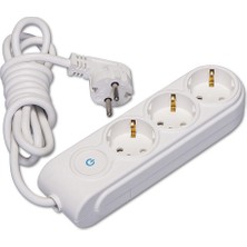 Makel Üçlü Üç Metre Anahtarlı Yeni Nesil Grup Priz