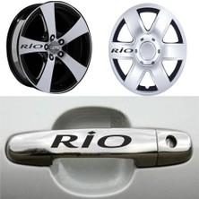 Sticker Master Kia Rio Kapı Kolu Jant Sticker Oto Motor Pc Etiket