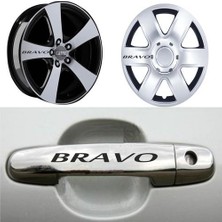 Sticker Master Fiat Bravo Kapı Kolu Jant Sticker Oto Motor Pc Etiket