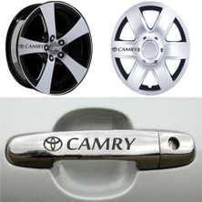 Sticker Master Toyota Camry Kapı Kolu Jant Sticker Oto Motor Pc Etiket