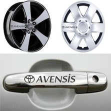 Sticker Master Toyota Avensis Kapı Kolu Jant Sticker Oto Motor Pc Etiket