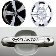 Sticker Master Hyundai Elantra Kapı Kolu Jant Sticker Oto Motor Pc Etiket