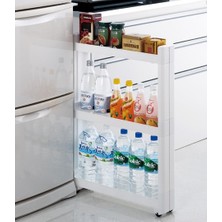 Motek Tekerlekli 3 Katlı Mutfak Banyo Rafı