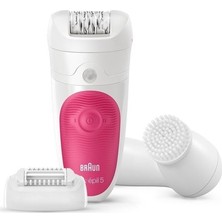 Braun Silk-Epil 5 5537 Epilasyon Islak/Kuru EpilatörYüz Temizleme Fırçası