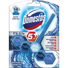 Domestos WC Blok 5’li Güç Aktif Mavi Su