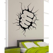 Areksan Çatlak Yumruk Efektli Duvar Sticker