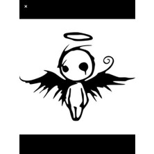 Areksan Kanatı Kırık Melek Duvar Sticker 50 cm