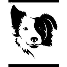 Areksan Siyah Beyaz Köpek Duvar Sticker 50cm