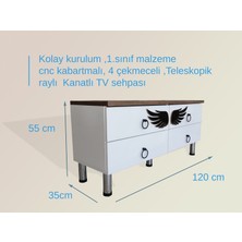 Emir Kanatlı Tv Sehpası