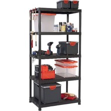 Regalux Depo Raf Seti 5 Raflı Plastik Raf Seti