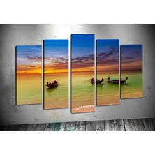 Tablocenter 5 Parçalı Manzara Kanvas Tablo 60 x 100 cm