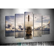 Tablocenter 5 Parçalı Manzara Kanvas Tablo 60 x 100 cm