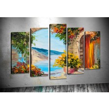 Tablocenter 5 Parçalı Manzara Kanvas Tablo 60 x 100 cm