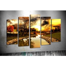 Tablocenter 5 Parçalı Manzara Kanvas Tablo 60 x 100 cm