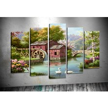 Tablocenter 5 Parçalı Manzara Kanvas Tablo 60 x 100 cm