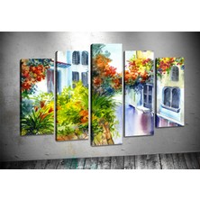 Tablocenter 5 Parçalı Dekoratif Kanvas Tablo 60 x 100 cm