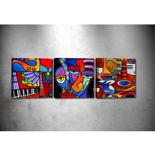 Tablocenter 3 Parçalı Dekoratif Kanvas Tablo 30 x 90 cm