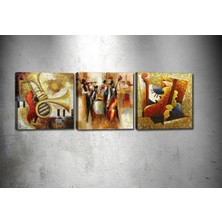 Tablocenter 3 Parçalı Dekoratif Kanvas Tablo 30 x 90 cm