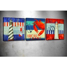 Tablocenter 3 Parçalı Dekoratif Kanvas Tablo 30 x 90 cm