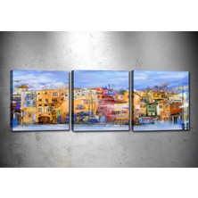 Tablocenter 3 Parçalı Dekoratif Kanvas Tablo 30 x 90 cm