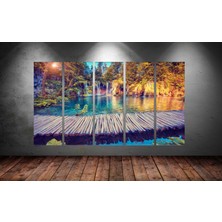 Tablocenter 5 Parçalı Dekoratif  Kanvas Tablo 150 x 90cm