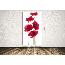 Tablo center Dev Boyut Çiçek Kanvas Tablo - 60x140cm