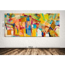 Tablo center Dev Boyut Dekoratif Kanvas Tablo - 60x140cm