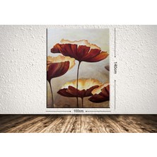 Tablo center Dev Boyut Çiçek Kanvas Tablo - 100x140cm