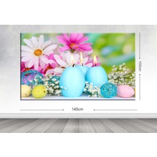 Tablo center Dev Boyut Çiçek Kanvas Tablo - 100x140cm