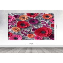 Tablo center Dev Boyut Çiçek Kanvas Tablo - 100x140cm