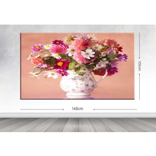 Tablo center Dev Boyut Çiçek Kanvas Tablo - 100x140cm