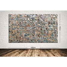 Tablo center Dev Boyut Dekoratif Kanvas Tablo - 100x140cm