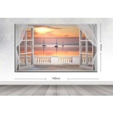Tablo center Dev Boyut Manzara Kanvas Tablo - 100x140cm