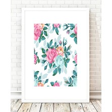 Tablo center Beyaz Çerçeveli Tablo - 24x29cm