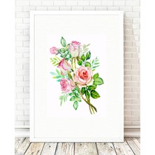 Tablo center Beyaz Çerçeveli Tablo - 24x29cm